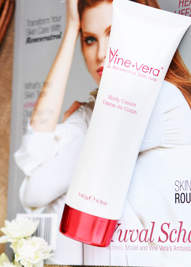 body cream with magazine background