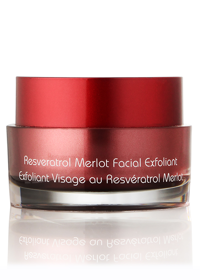 back view of Merlot Facial Exfoliant